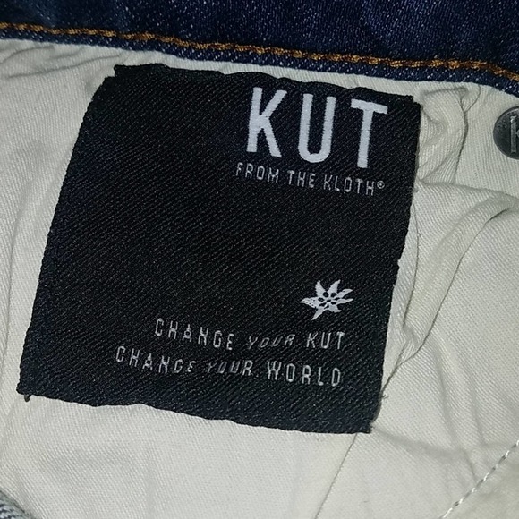 KUT from the Kloth boyfriend sz 8 distressed jeans - Picture 3 of 5